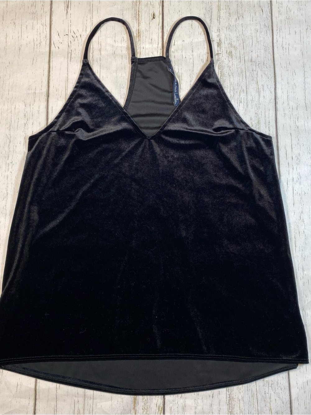 Abercrombie & Fitch Loose Fit Velvet Racerback Tank Top